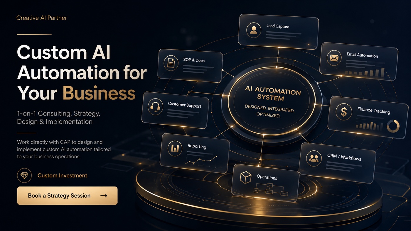 Custom AI Automation for Your Business poster